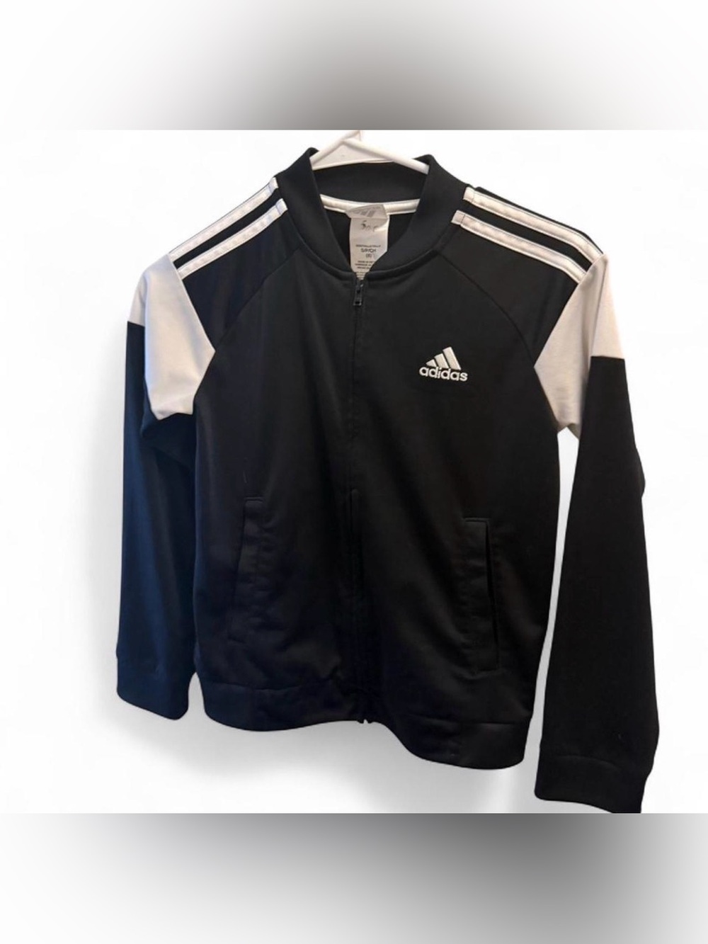 Adidas Women’s  Black & White Track Jacket size small